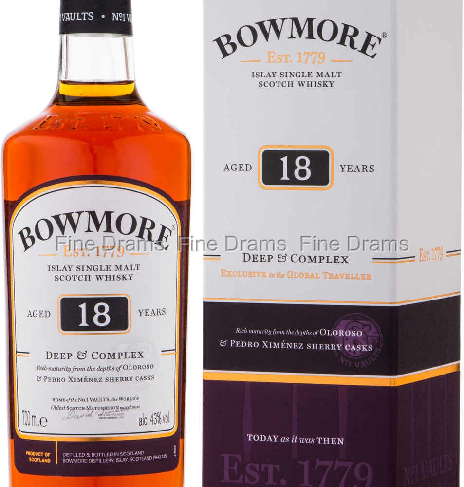 Bowmore 18 Year Old - Deep & Complex(43%)*