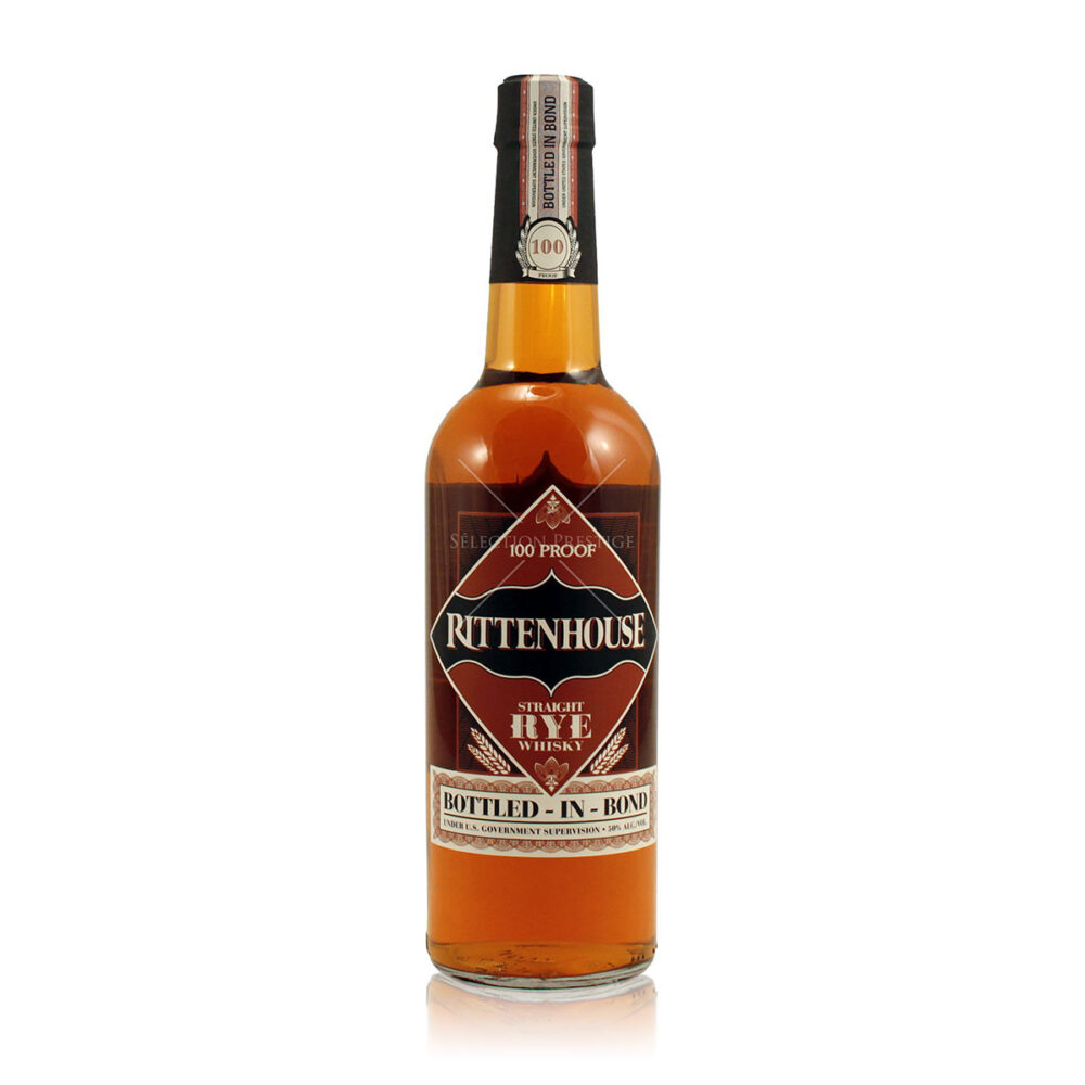 A Bottle Of Rittenhouse Straight Rye Whisky